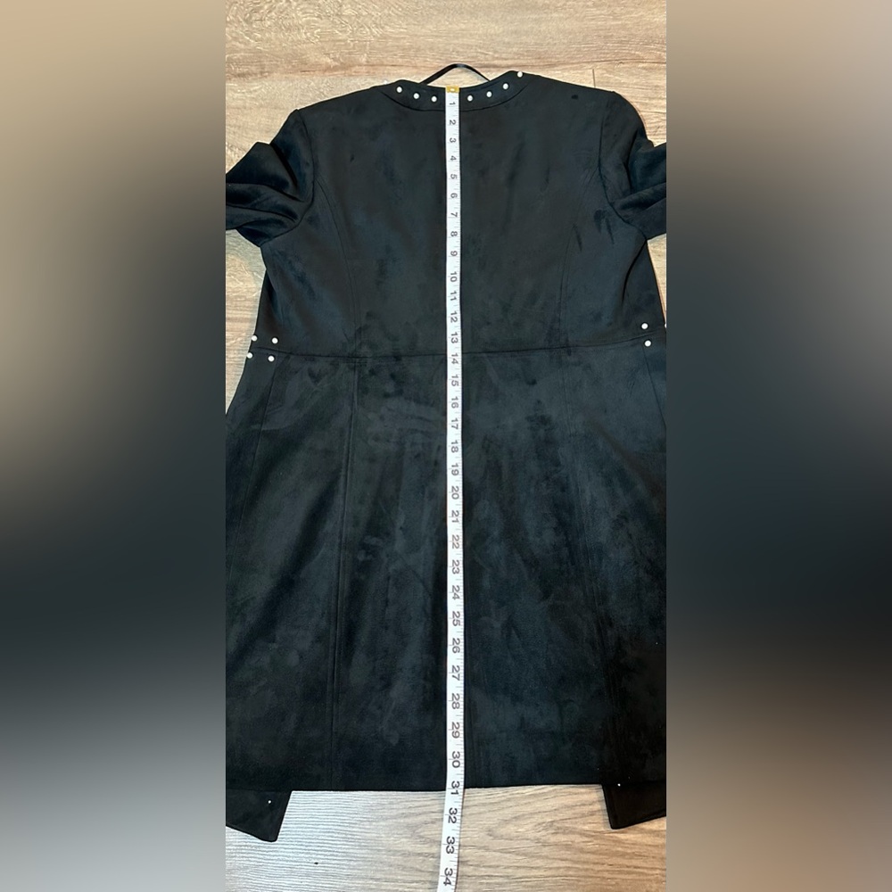 Karl Lagerfeld Embellished Faux Suede Jacket NWOT - Picture 10 of 14